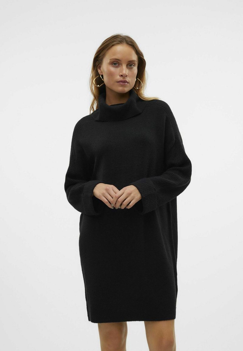 Vero Moda JUPITER  - Abito in maglia - black