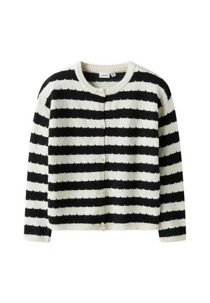 Name it STREIFEN - Vesta na kopčanje - cloud dancer