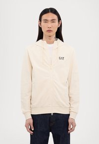 EA7 Emporio Armani TRAIN CORE HOODIE - Majica s kapuljačom - whitecap gray