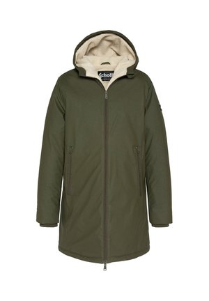 WITH HOOD - Mantel - kaki