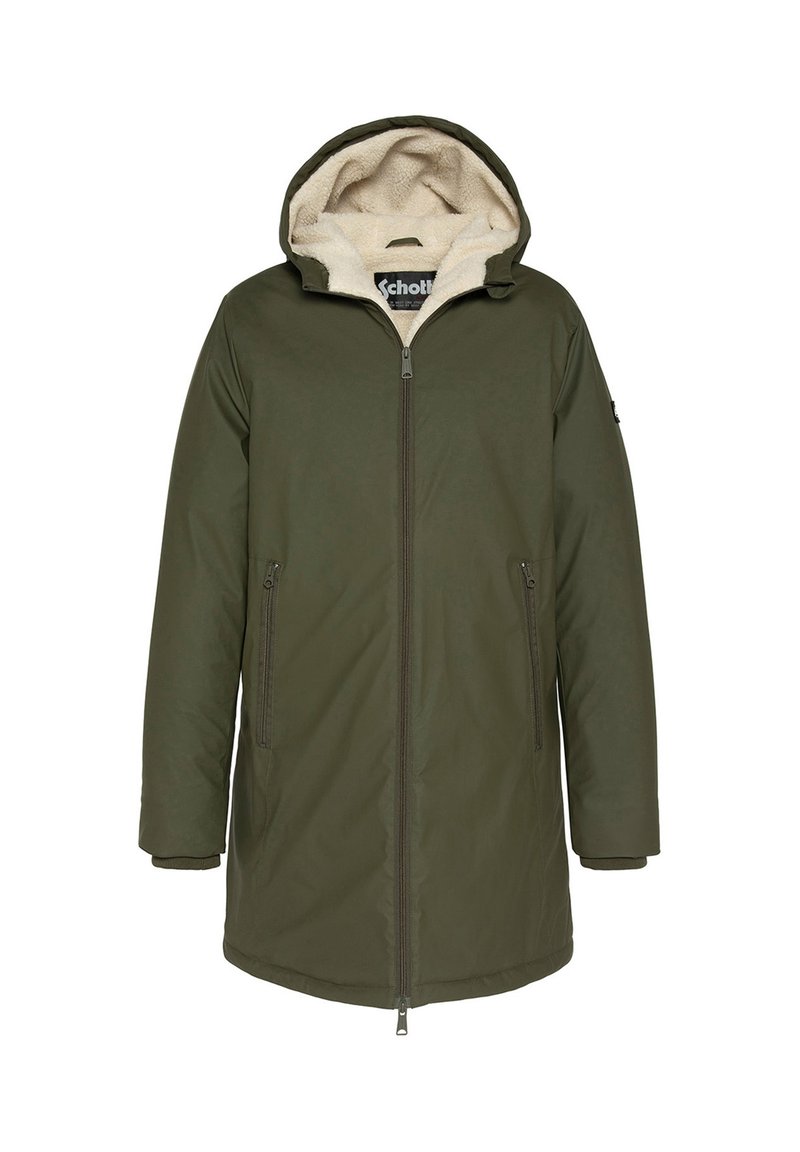 Schott Halflange jas groen Schott Halflange jas groen