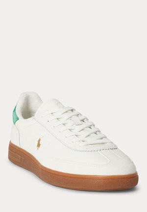 Polo Ralph Lauren BEDFORD LEATHER-SUEDE SNEAKER UNISEX - Αθλητικά παπούτσια - deckwash white/erin green