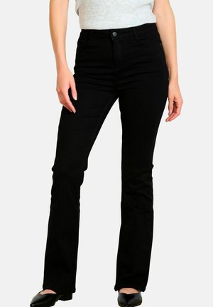 HIGH WAIST  - Jean bootcut - black