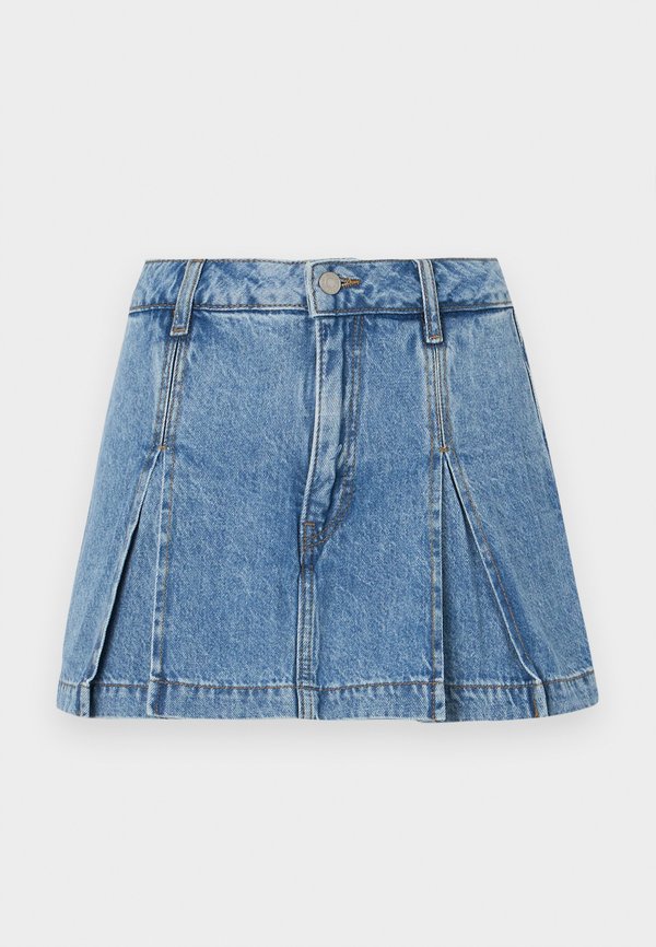JXBLOOM PLEATED SKORT - Denim skirt2