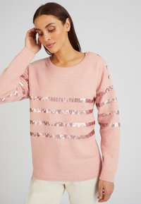 Damart RAYÉ À SEQUINS  - Pullover - rose rayé