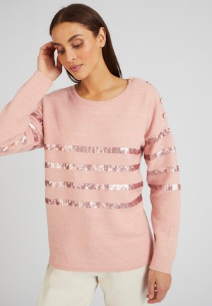 RAYÉ À SEQUINS  - Pullover - rose rayé