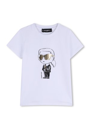 KARL LAGERFELD KIDS T-shirt con stampa - white