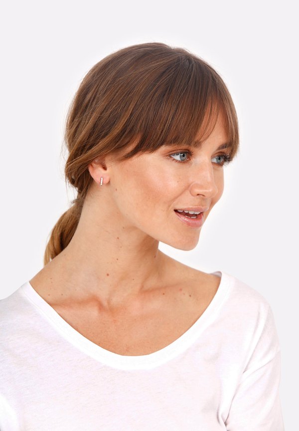 BRILLIANT HOOPS - Ohrringe - silberfarben