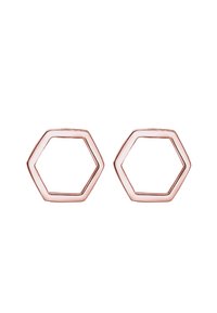 HEXAGON GEO - Boucles d'oreilles - roségoldfarben