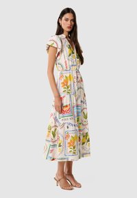 Forever New JACQUELINE PUFF SLEEVE TIERED MIDI - Koktel haljina / svečana haljina - multi-coloured