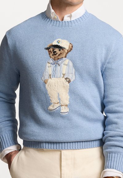 Polo Ralph Lauren POLO BEAR COTTON JUMPER - Jumper - driftwood blue