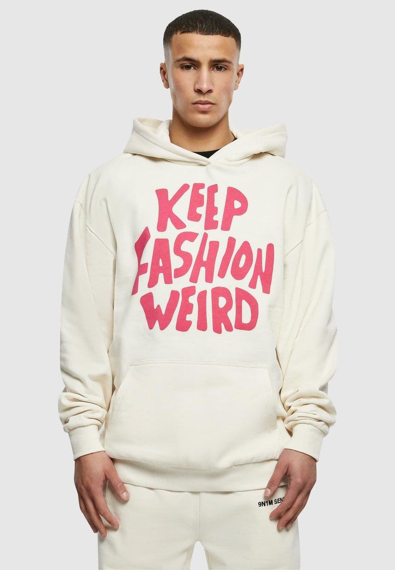 9N1M SENSE KEEP FASHION WEIRD - Kapucni - whitesand