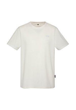 Schott EFFET GAUFRÉ - T-shirt basique - blanc
