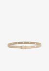 SLCALILJE EYELETS SUEDE BELT - Ceinture - white pepper