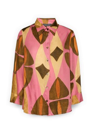 Elena Mirò, CAMICIA AMPIA STAMPATA - Skjortebluser - rosa
