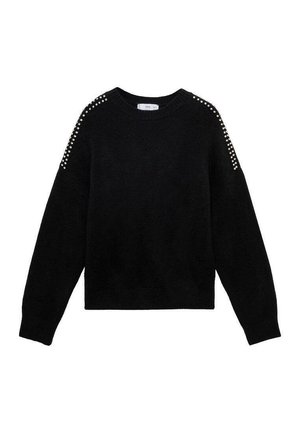 Mango Striktrøje - black