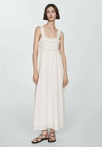 Mango Maxi šaty - off-white