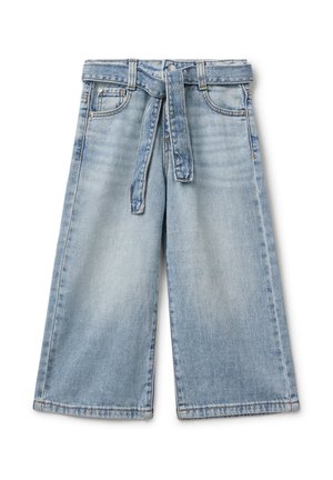 WIDE FIT WITH SASH - Vaqueros a campana - blue