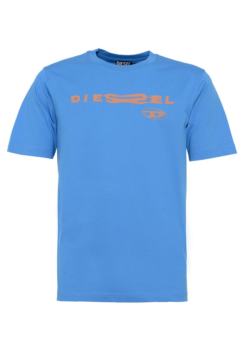 Diesel T-shirt print lichtblauw