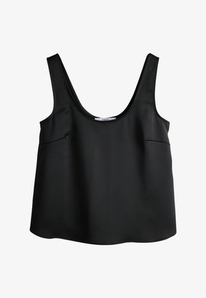 Next, REGULAR FIT - SATIN SCOOP NECK CAMI TOP - Blouse - black