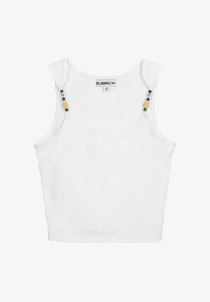 Bosanova, TOP DE TIRANTES BLANCO CON PIEDRAS DECORATIVAS - Top - blanco