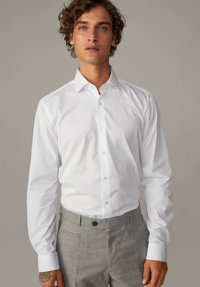 Herren Komplettanzüge | Strellson SANTOS Businesshemd weiß - PE93808 Herren Komplettanzüge | Strellson SANTOS Businesshemd weiß - PE93808
