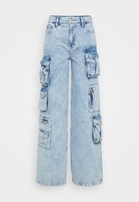 OTT BAGGY SUPER CARGO HUNTLEY - Relaxed fit jeans - light indigo