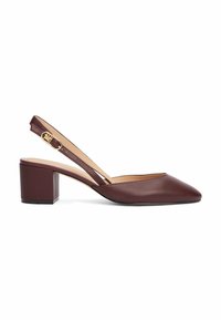 Tommy Hilfiger SLINGBACK - Decolleté - burgundy velvet
