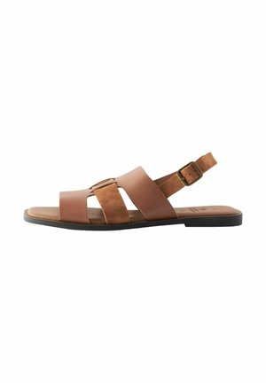 FOREVER COMFORT REGULAR WIDE FIT - Sandaalit nilkkaremmillä - tan brown