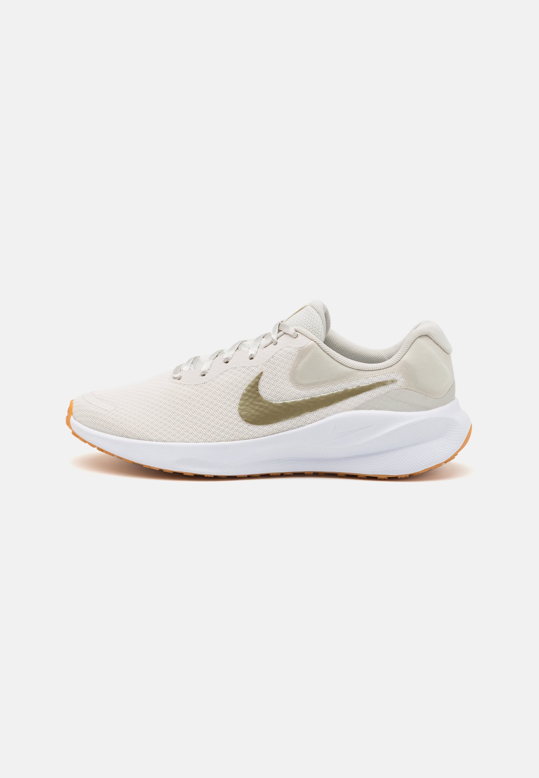 Nike Performance REVOLUTION 7 - Road running shoes - phantom/neutral  olive/light bone/white/light brown/summit white/beige - Zalando.co.uk