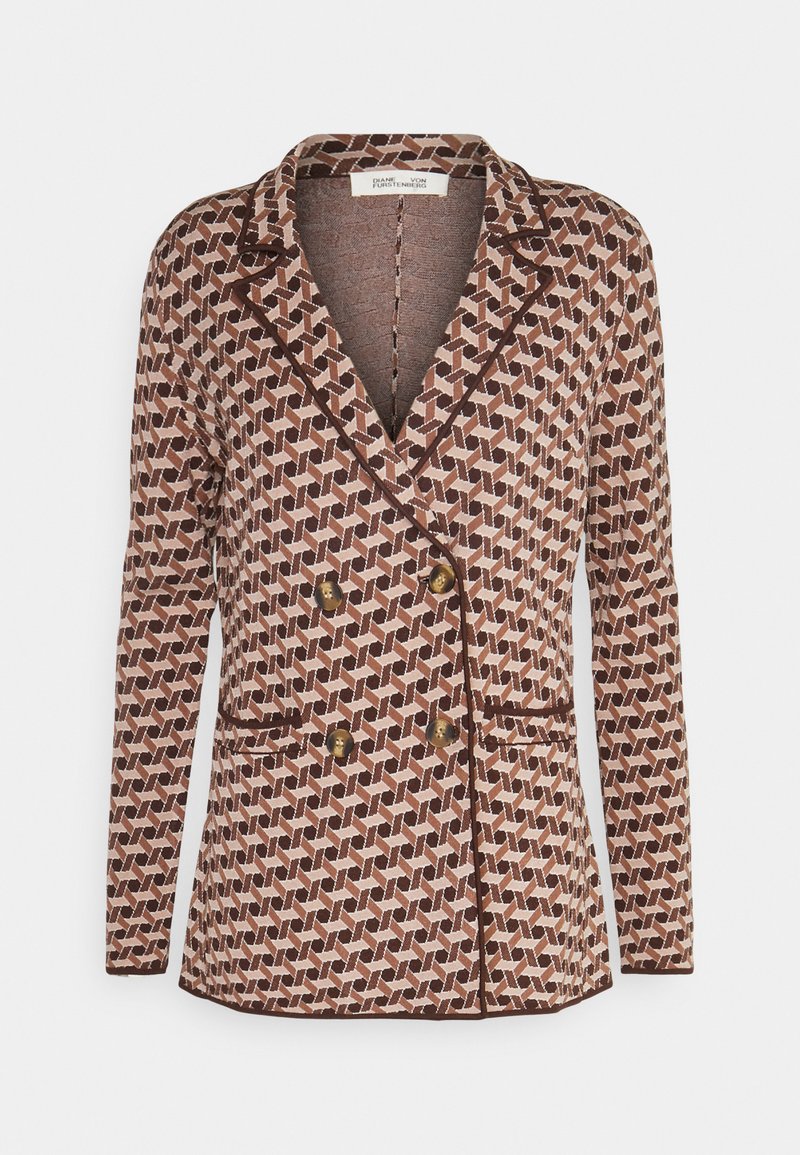 Diane von Furstenberg Halflange jas bruin