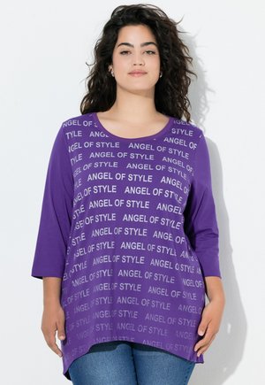 A-LINIE,  OF STYLE WORDINGMUSTER - Langarmshirt - violet