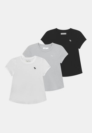 CORE CREW 3 PACK - T-Shirt basic - white/black/grey