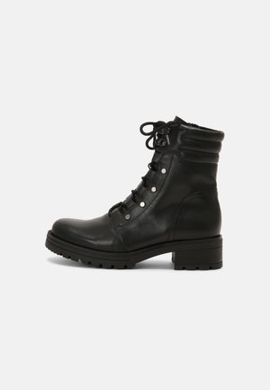 Lace-up ankle boots - schwarz
