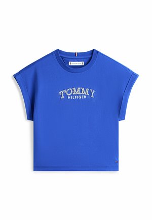 FLORAL CREW NECK - T-shirt con stampa - majesty blue