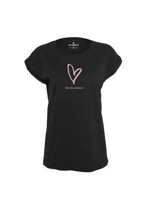 ROLL UP LEBMO - T-Shirt print - shirt black print rosegold flex a