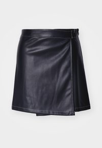 NMANDY CONTRAST SKIRT - Jupe portefeuille - black