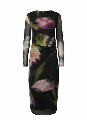 YAS, MIDI DRESS YASSHAMA LS - Robe longue - black