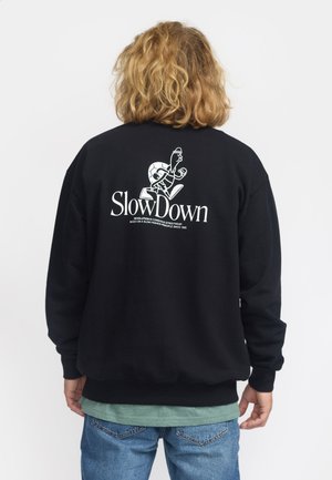 REVOLUTION, PRINTED CREWNECK - Sudadera - black