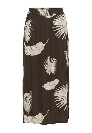 Kaffe, KAEDITA AMBER - Maxirock - c brown large scale leaf