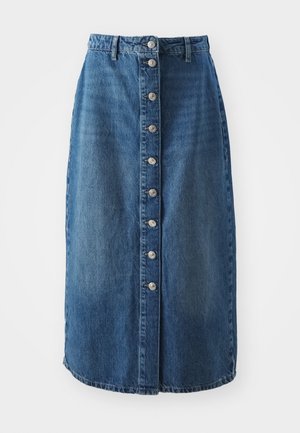 ONLCECE MIDI BUTTON SKIRT - A-line skirt - medium blue denim