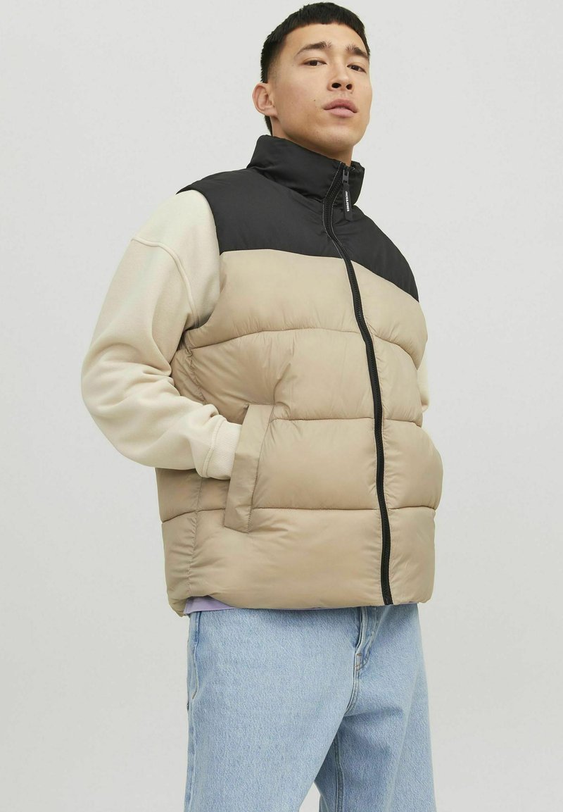 Jack & Jones ETOBY COLLAR SN - Waistcoat - crockery