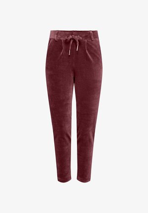 ONLY, TROUSERS ONLPOPTRASH-PING REGULAR FIT CORDUROY TROUSERS - Pantalon classique - windsor wine