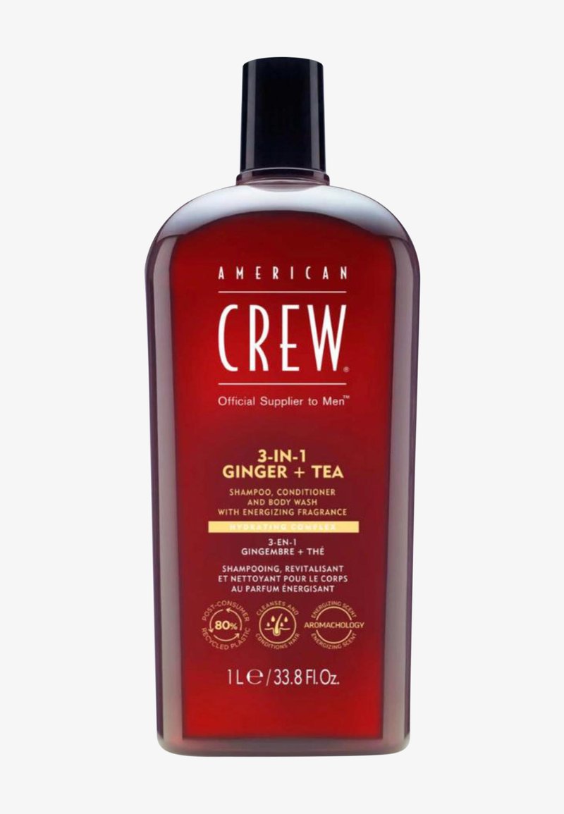 American Crew - 3-IN-1 GINGER & TEA SHAMPOO, CONDITIONER, AND BODY WASH - Shower gel, Forstørre