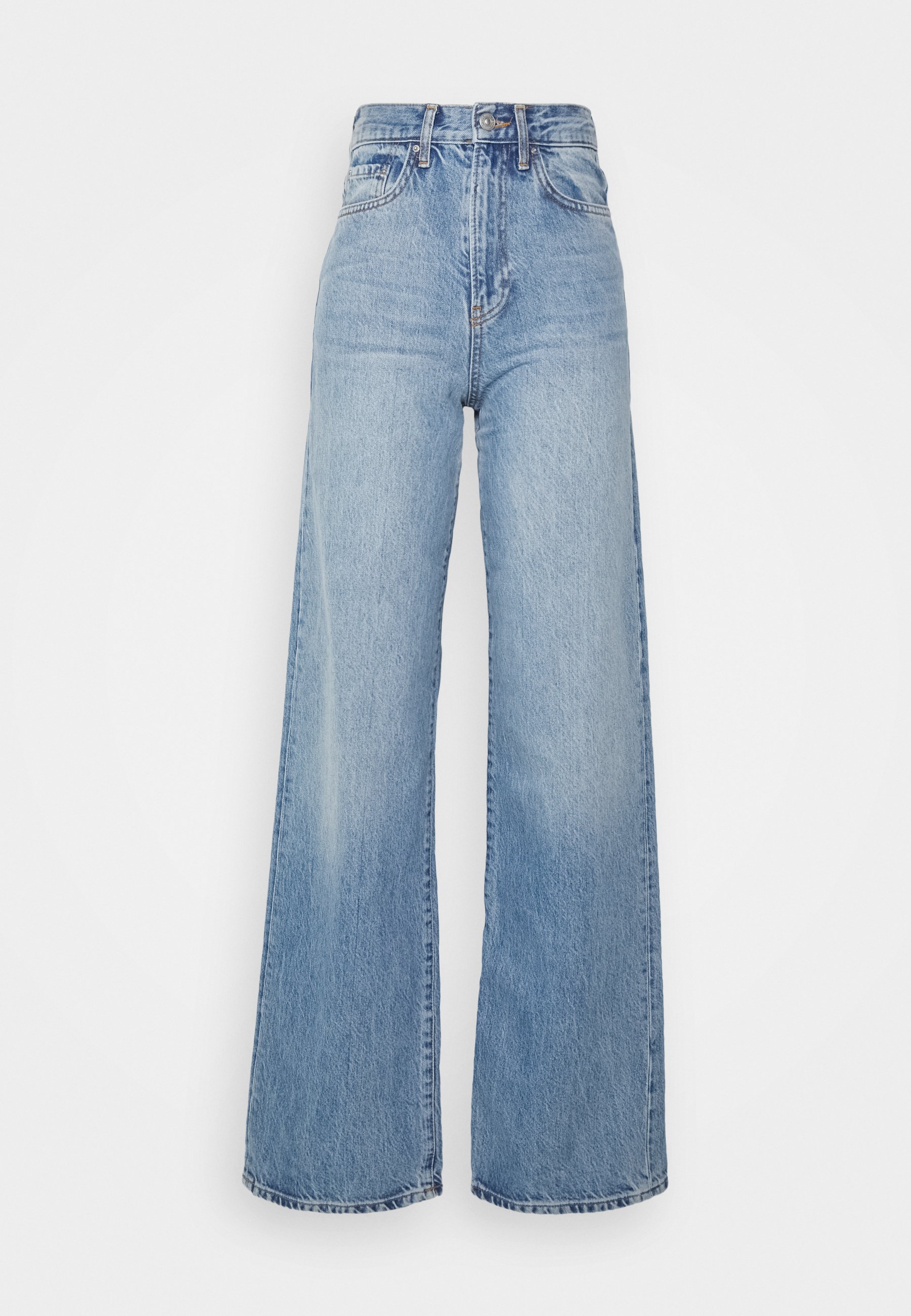 PIECES Tall PCFLIKKA SUPER WIDE - Jeans baggy - medium blue/carta da  zucchero - Zalando.it