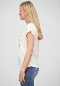 Cloud 5ive CLOUD5IVE DAMEN VISKOSE T-SHIRT MIT ANKER PRINT - Trükipildiga T-särk - white