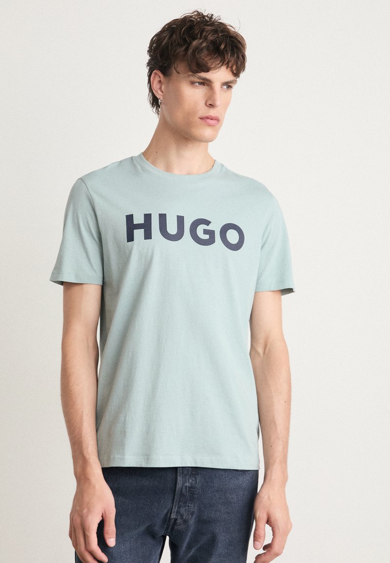 HUGO DULIVIO - Apdrukāts T-krekls - open grey
