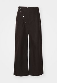 LORANT TROUSERS - Kalhoty - dark brown/black