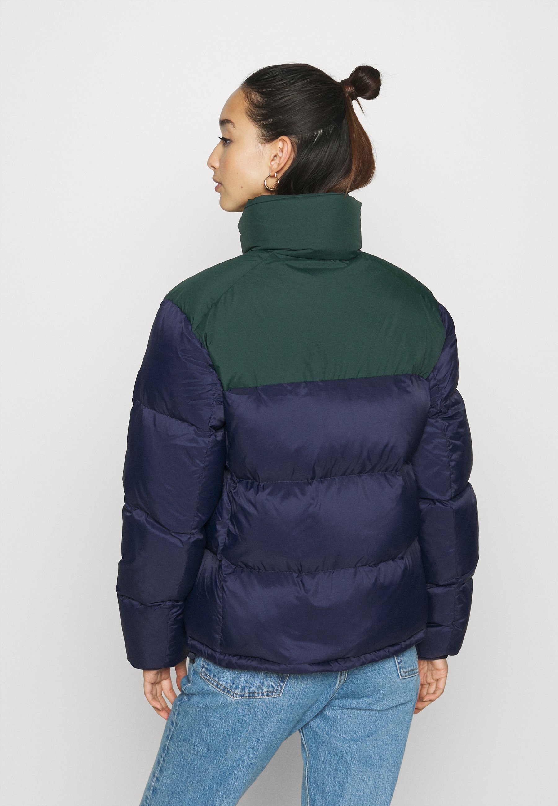 lacoste puffer jacket blue