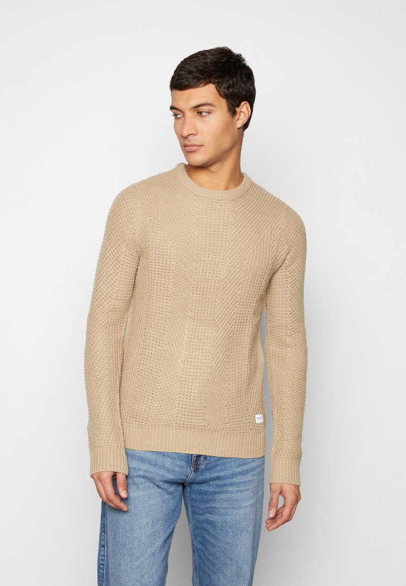 Jack & Jones JJSTANFORD CREW NECK - Jersey de punto - crockery